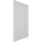 Ekena Millwork 94H x 3/4T Adjustable PVC Slat Wall Panel Kit w/ 4W Slats, Unfinished contains 11 Slats SWP55X94X0750UN - alternate 4